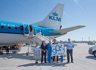 KLM feiert 90 Jahre in Frankfurt