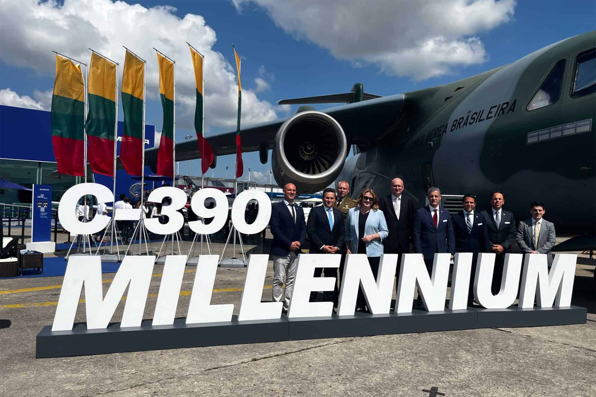 Lithuania has chosen Embraer's C-390 Millennium transport aircraft to strengthen its military readiness