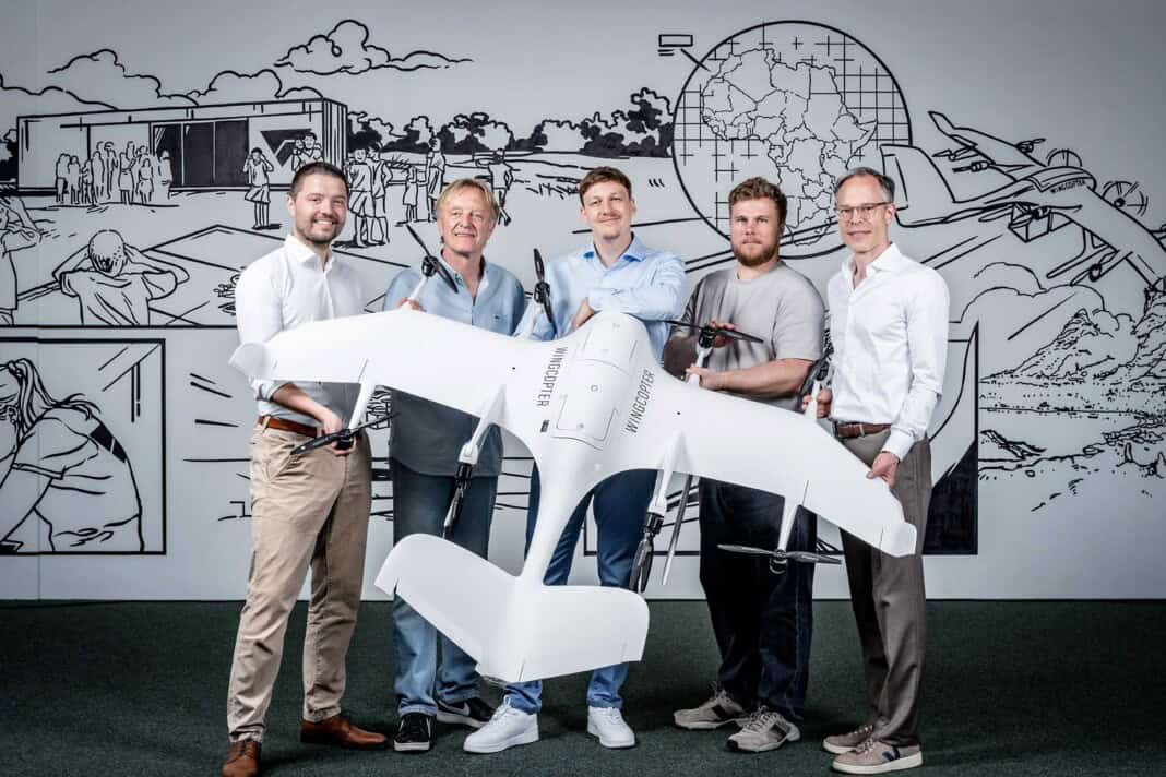 Founding members Tom Plümmer, Jonathan Hesselbarth, Ansgar Kadura and Co-CEO and Chief Product Officer Dr. Bernhard Klumpp, Chief Financial Officer Tobias Jordan