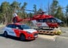 Christoph 80 und Hubschrauberersatzfahrzeug der DRF-Station Weiden