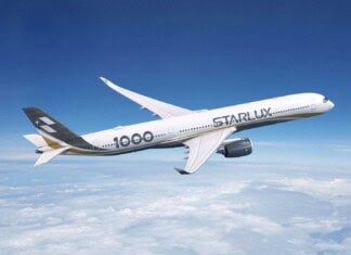 Neue Lackierung von STARLUX für seine A350-1000-Flotte
