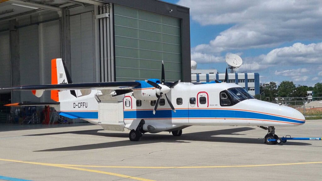 DLR research aircraft Dornier Do228-212 D-CFFU with installed F-SAR system