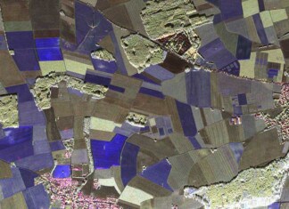 Radar image over the Puch measuring area in X-band