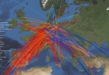 Streckennetz Low-Cost-Carrier Flüge auf 504 Strecken