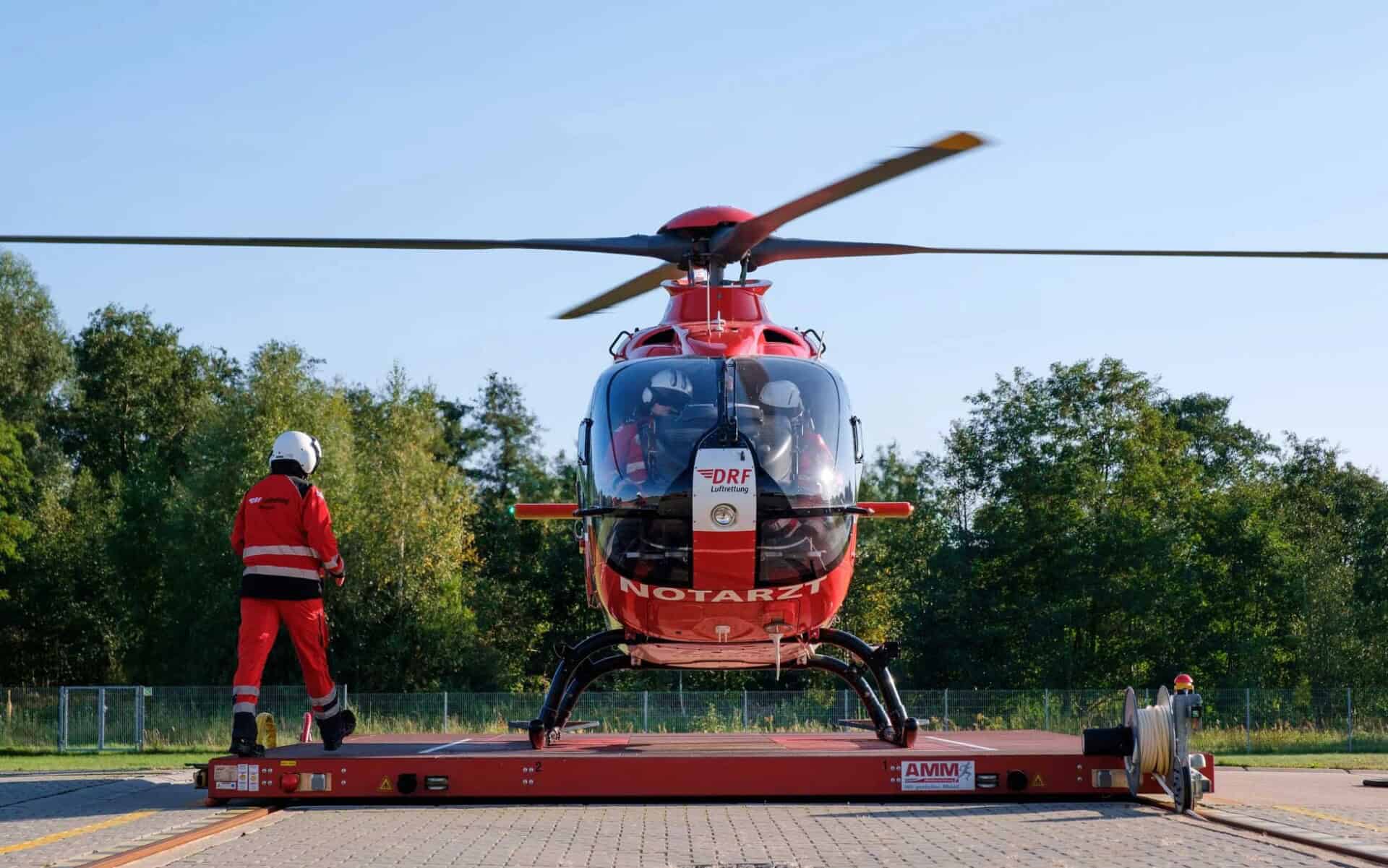 Eine H135, wie sie als Christoph 44 im Dienst ist.