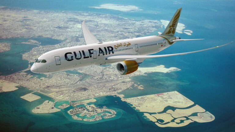 Gulf Air Boeing 787-9 über Bahrain