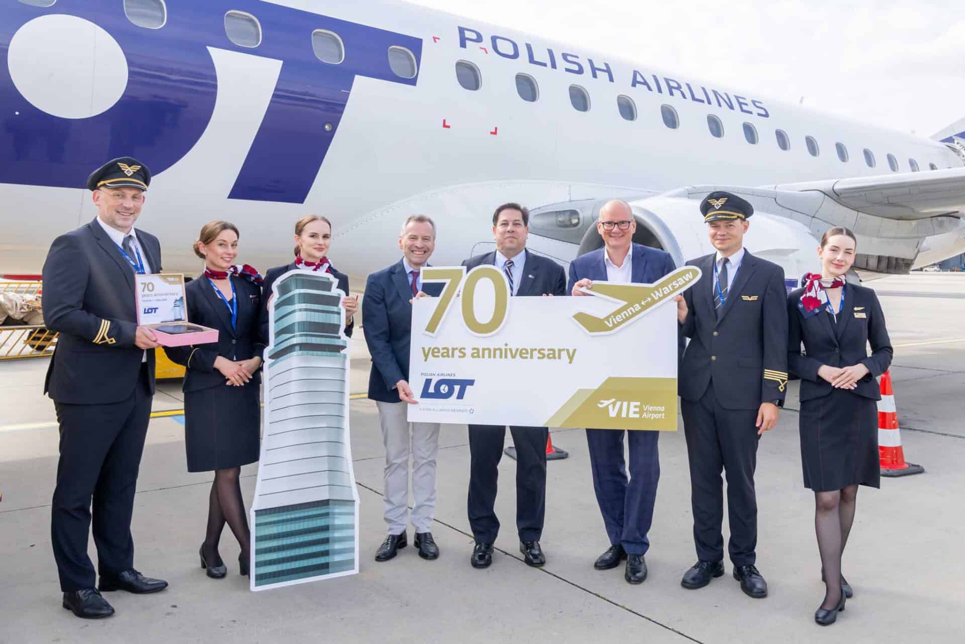 LOT Polish Airlines - 70 years of Warsaw-Vienna