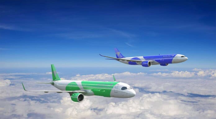 Avolon bestellt 90 Airbus Flugzeuge: Impuls für die Luftfahrt der Zukunft Rendering von Avolons A321neo und A330-900