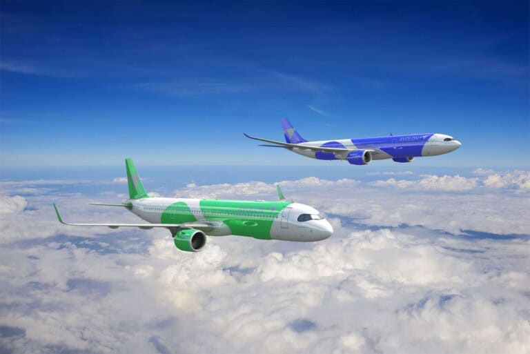 Rendering von Avolons A321neo und A330-900