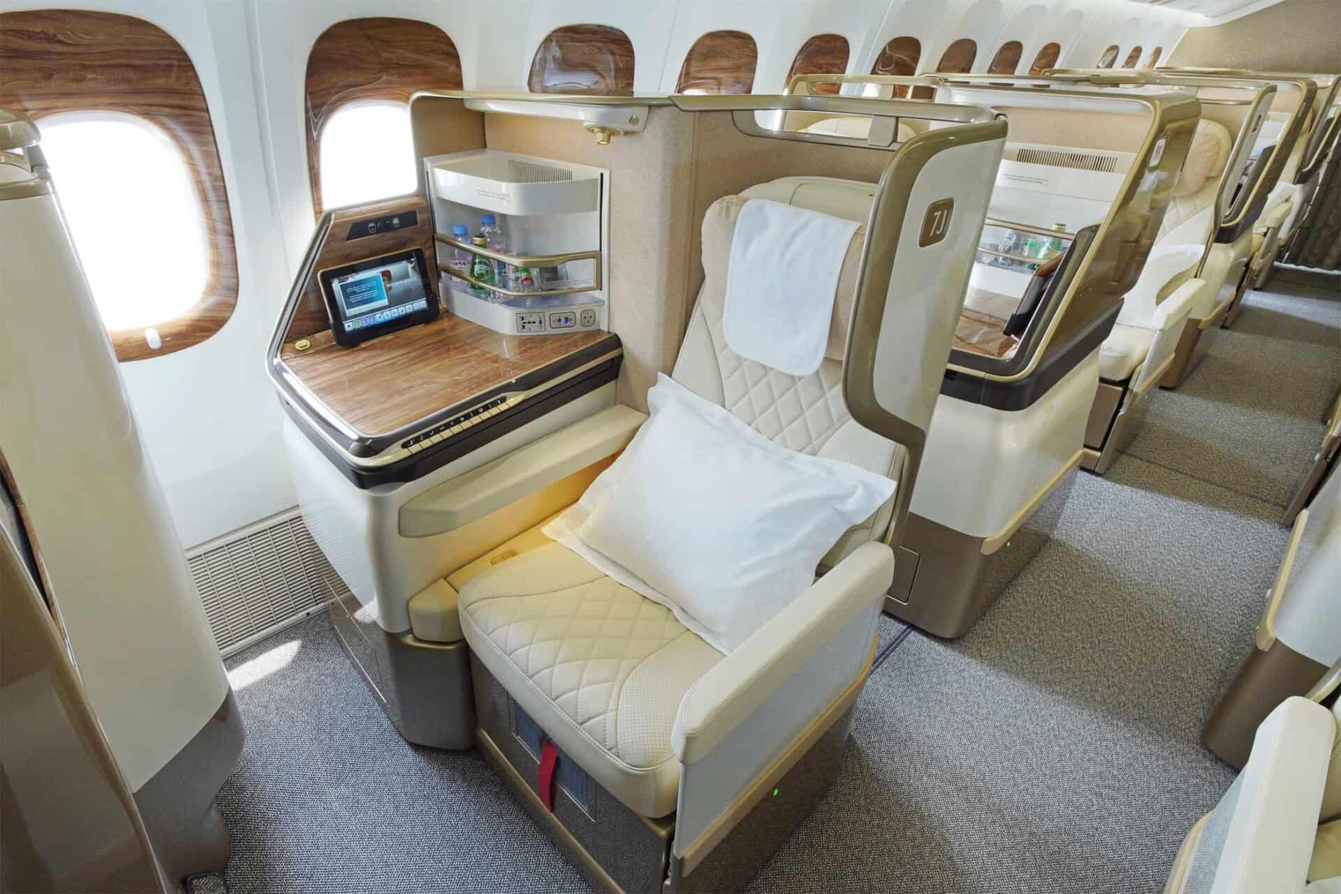 Emirates Premium Economy Class einer Boeing B777