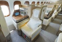 Emirates Premium Economy Class einer Boeing B777