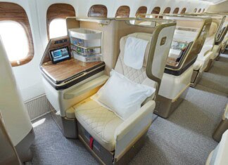 Emirates Premium Economy Class einer Boeing B777