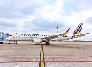 German Airways Embraer E190 in latest livery