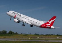 Start des ersten A321XLR für Qantas von Airbus Hamburg
