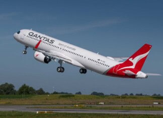 Start des ersten A321XLR für Qantas von Airbus Hamburg