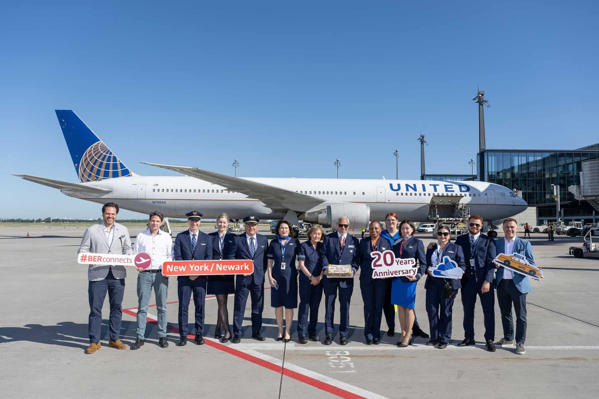 United Airlines: 20 Jahre Flüge Berlin-New York