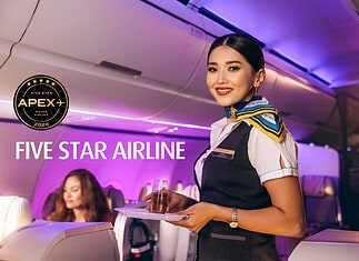 Air Astana Five Star Major Airline APEX
