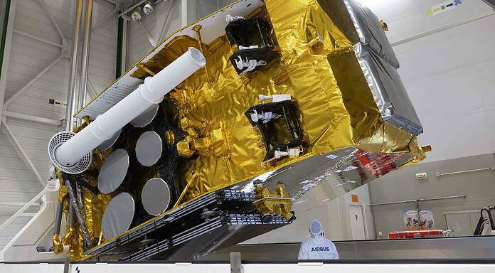 Europas Kommunikationssatellit SpainSat NG-II für Spanien gestartet Airbus SpainSat NG-II Packing