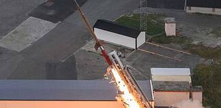 ATHEAt flight experiment leaves the launch pad