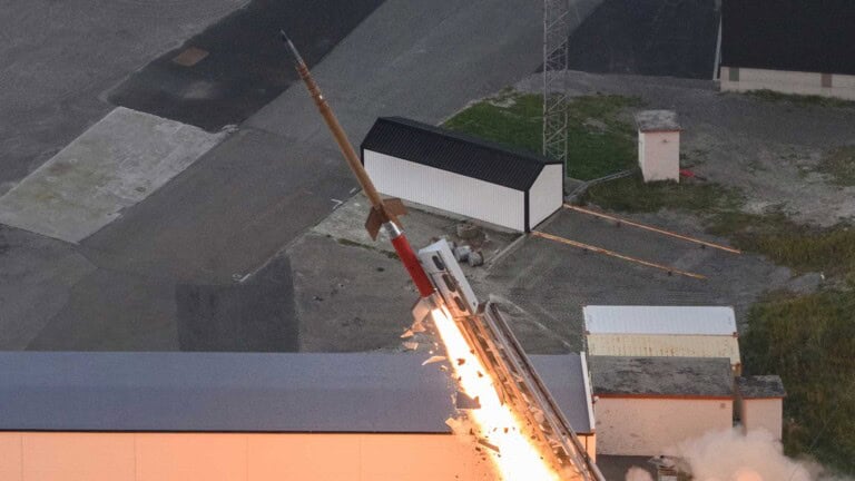 ATHEAt flight experiment leaves the launch pad