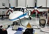 DLR research aircraft in the hangar