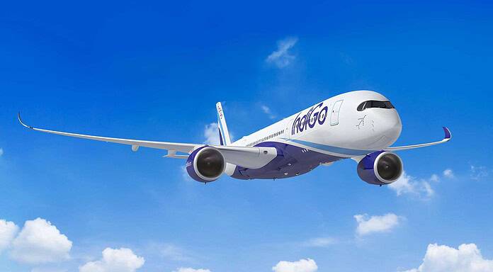 IndiGo bestellt Airbus A350: Neue Impulse für den Langstreckenflugmarkt Rendering des Airbus A350-900 in IndiGo-Lackierung