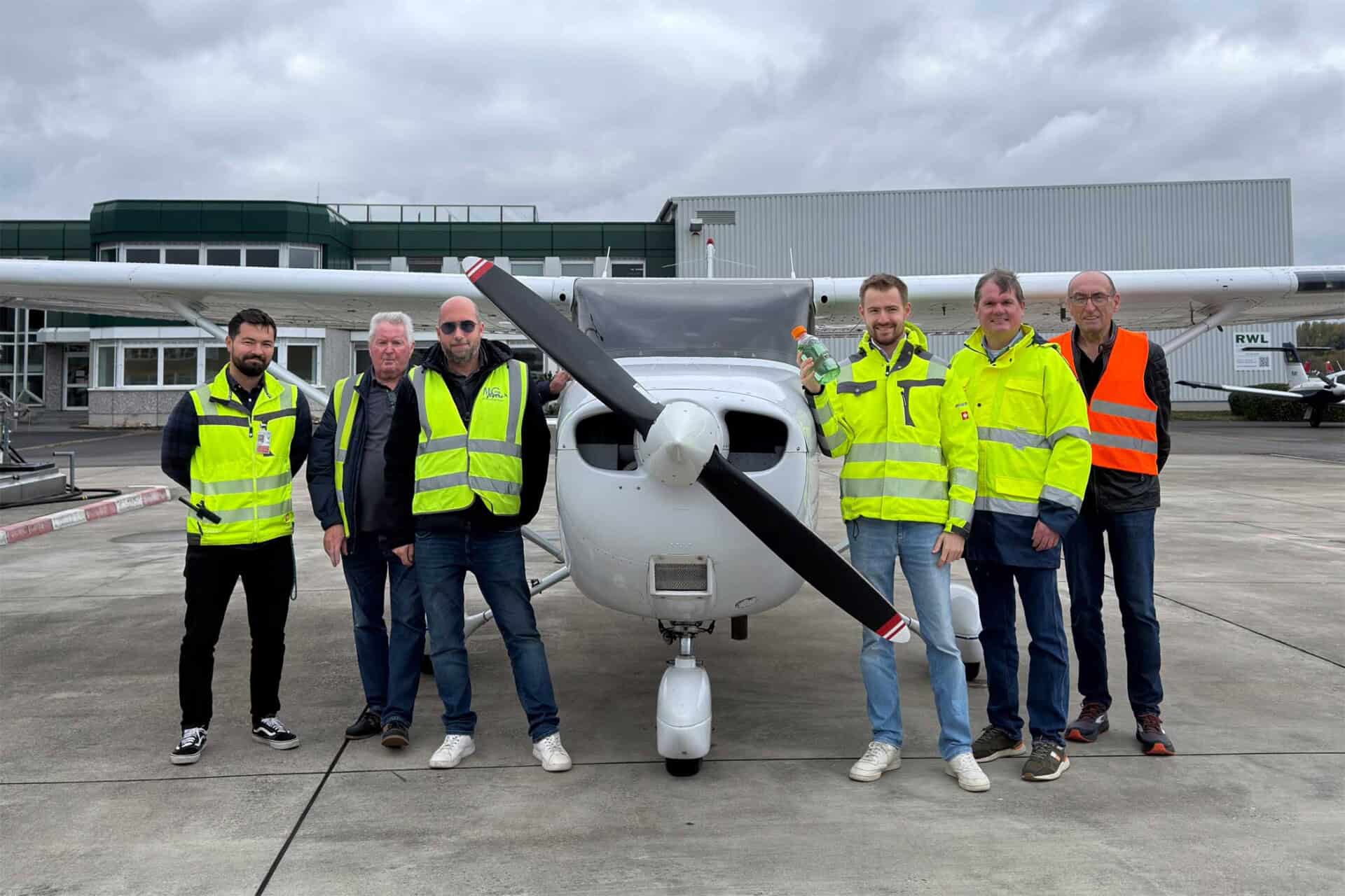 Erstbetankung mit Swift 100R am Flughafen Mönchengladbach