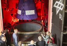 Vinci-Triebwerk der Ariane-6-Rakete am Prüfstand P4.1. in Lampoldshausen