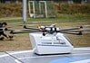 Preparations for a flight of several drones at the same time