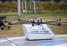 Preparations for a flight of several drones at the same time