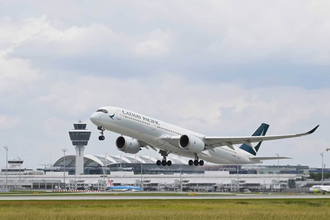Cathay Pacific Airways am Flughafen München