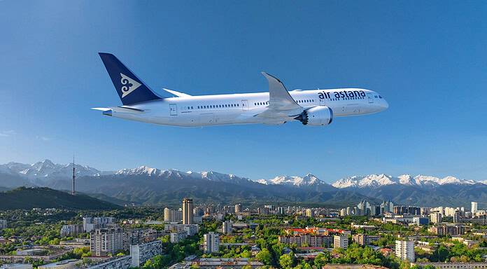 Air Astana plans fleet expansion with Boeing 787-9 Dreamliners Air Astana Boeing 787-9 (Rendering)