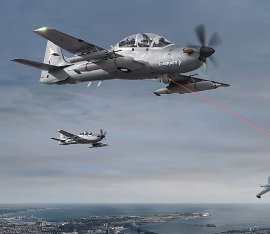 Embraer enhances A-29 Super Tucano’s capabilities for defending against UAS Embraer plans to enhance the A-29 Super Tucano's capabilities for defending against unmanned aerial systems.