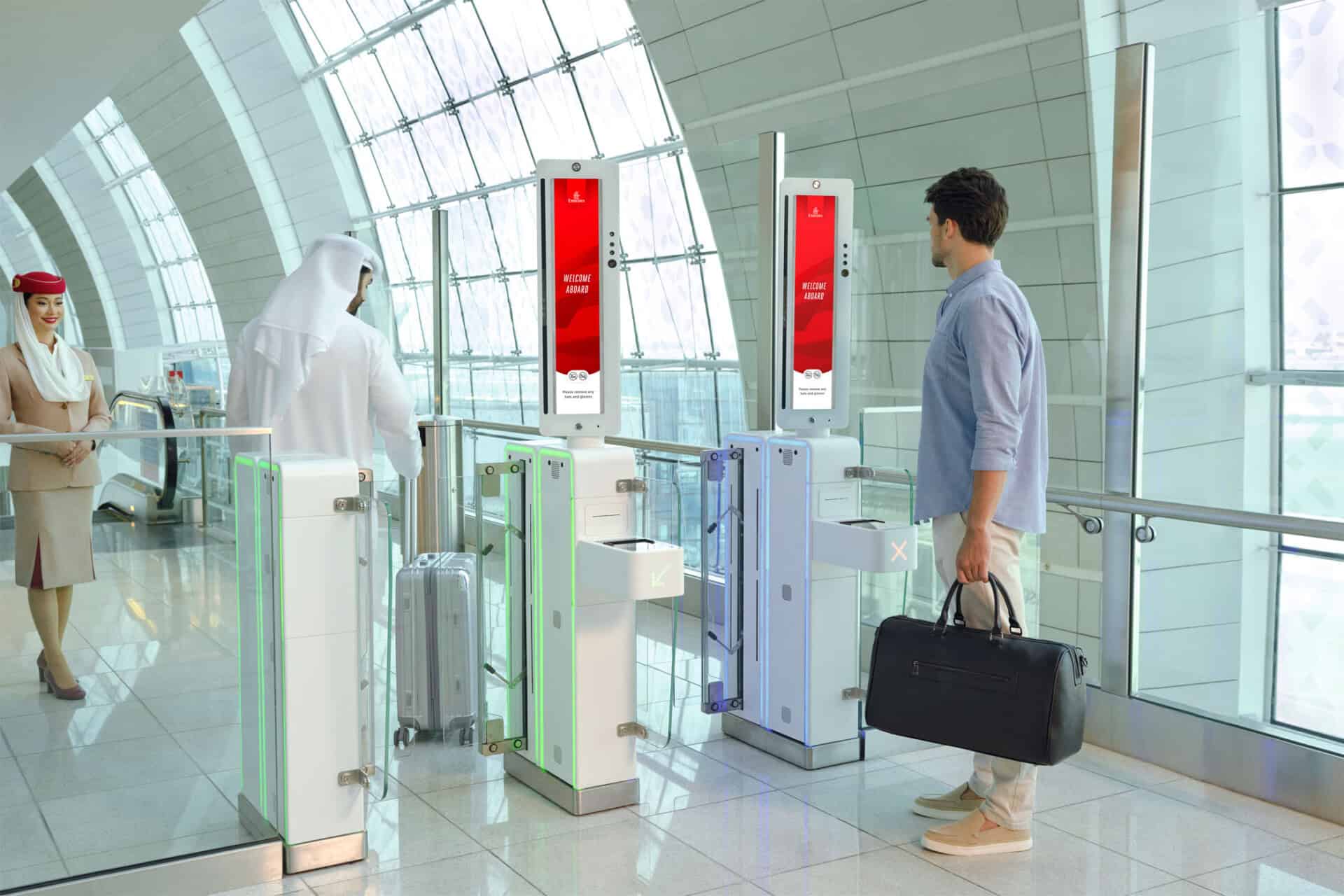 Biometric check-in at Dubai International Airport