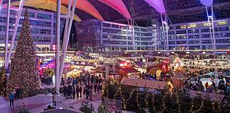 Flughafen München: Weihnachtsmarkt im München Airport Center (MAC) Weihnachtsmarkt und Wintermarkt im München Airport Center (MAC)