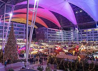 Flughafen München: Weihnachtsmarkt im München Airport Center (MAC) Weihnachtsmarkt und Wintermarkt im München Airport Center (MAC)