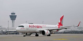Air Arabia Erstflug am Flughafen München