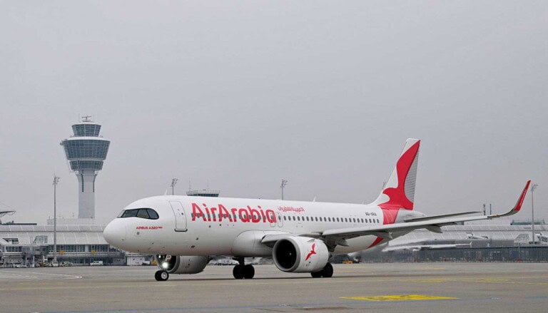 Air Arabia's first flight at Munich Airport