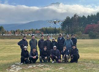 Wingcopter Langstreckendrohnen für Luftvermessung in Japan im Einsatz Wingcopter-Vermessungsteam Japan