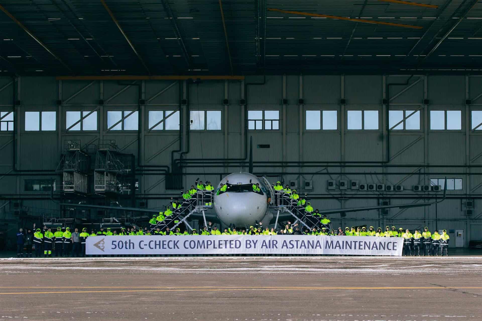 Air Astana 50. C-Check