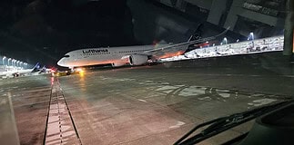 Luftfracht & Beschäftigte: Jahresvergleich und Strategien Flughafen München Vorfeld mit Lufthansa Airbus A350 bei Nacht