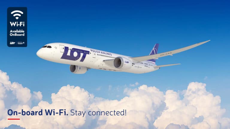 LOT Polish Airlines - WLAN on board