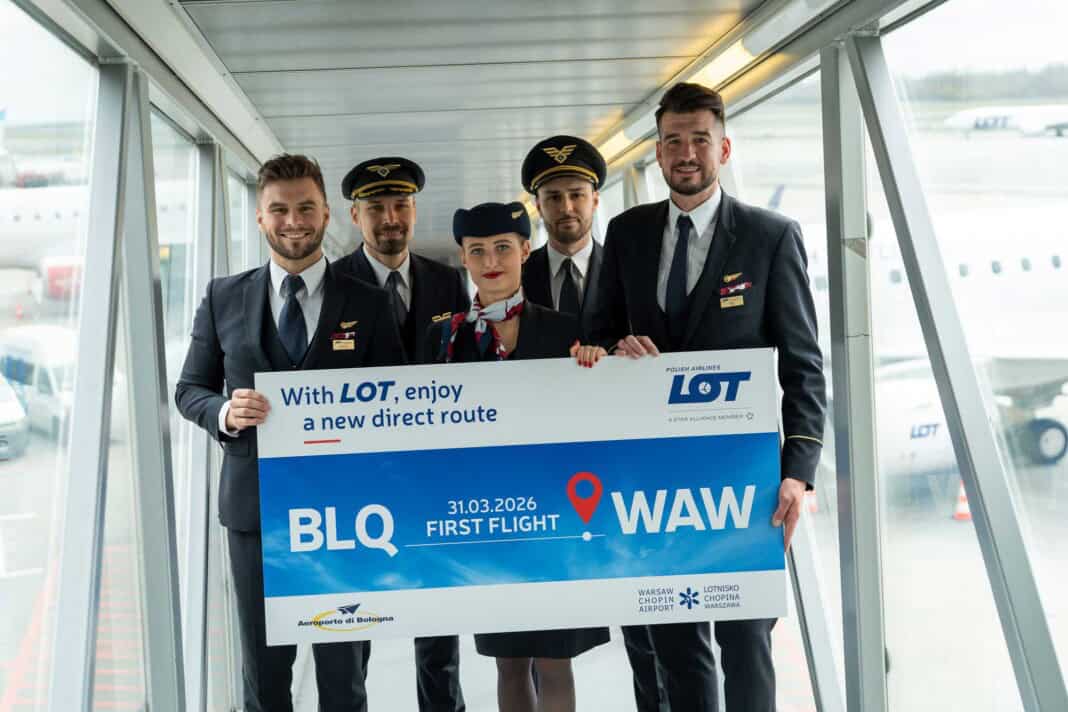 LOT Erstflug Bologna-Warschau