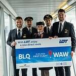 LOT Erstflug Bologna-Warschau