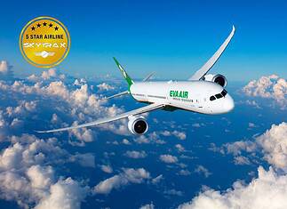 EVA AIR Awarded Five Stars by SKYTRAX