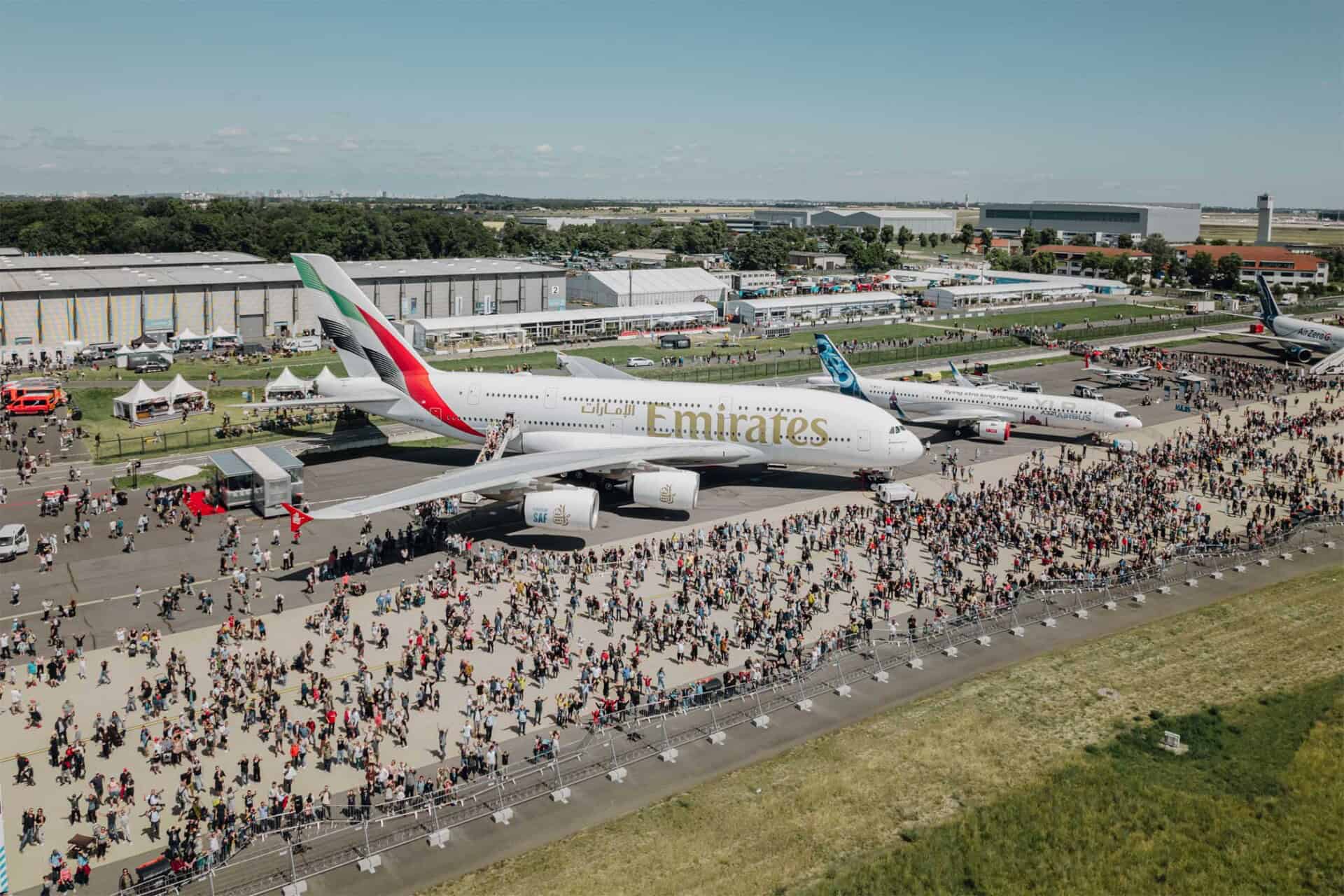 Emirates Airbus A380 Flagship at ILA Berlin