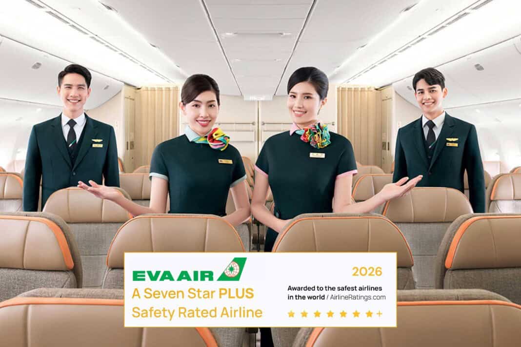 EVA AIR erhält „Seven Star PLUS Safety Rating“