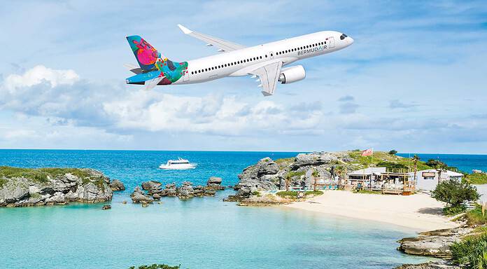BermudAir opts for Airbus A220 for transatlantic and Caribbean flights. BermudAir Airbus A220-300 in flight