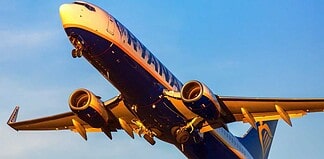 Start einer Ryanair-Maschine