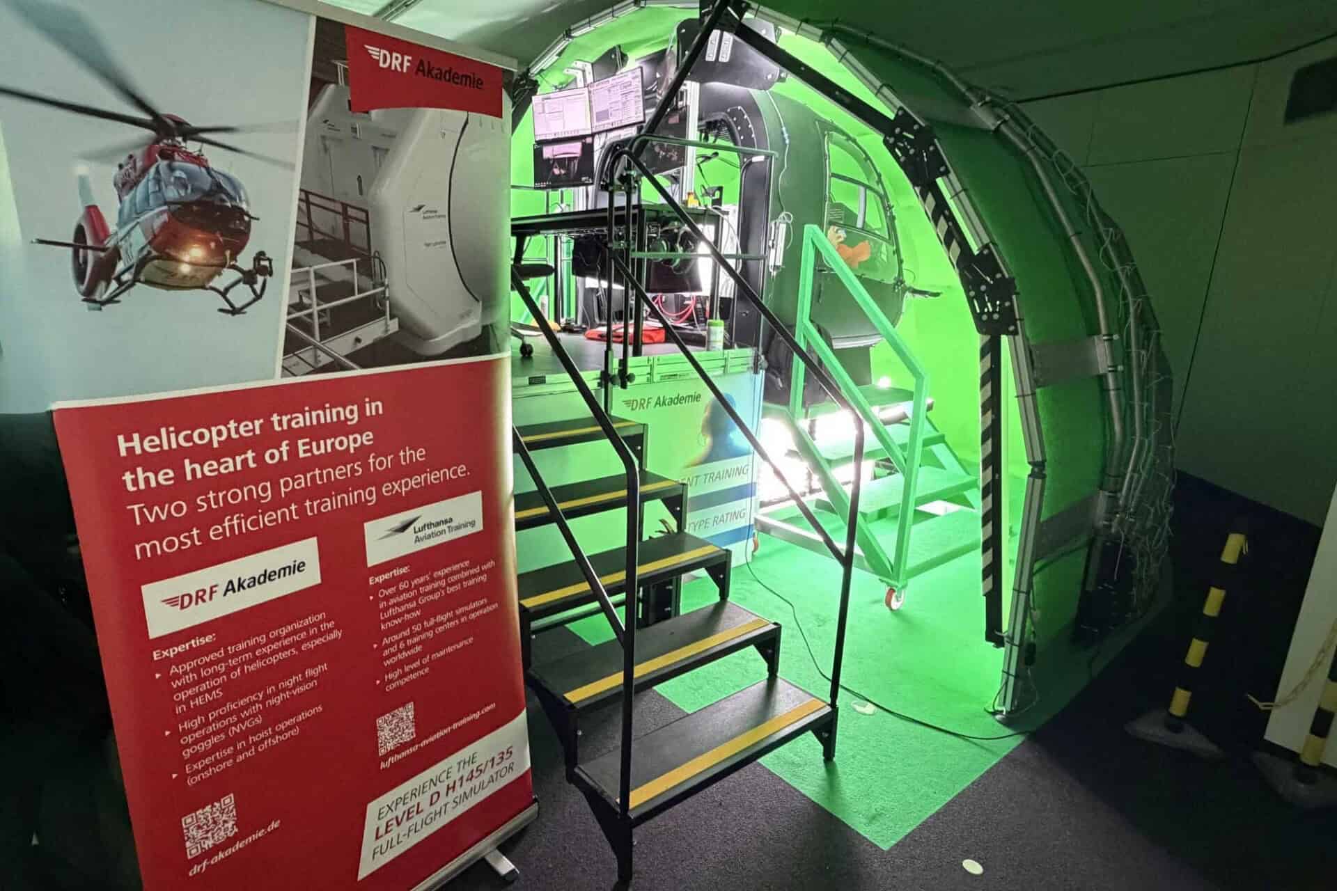 DRF Luftrettung is expanding the training capacities of the DRF Academy with an Airbus H145 D3 Flight Training Device (FTD) Level 3.